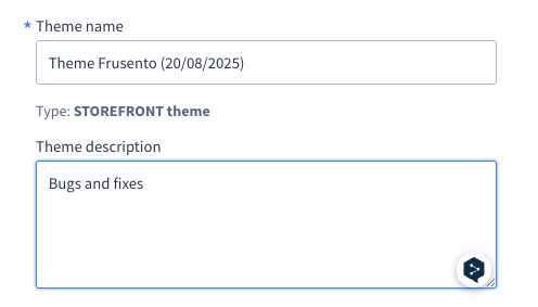 Panel theme details