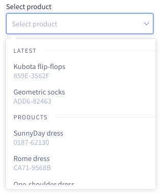 product-selector